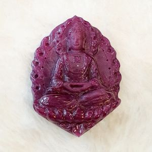 Tượng Thích Ca Ngồi Thiền Đá Ruby Thiên Nhiên - TPCT0080