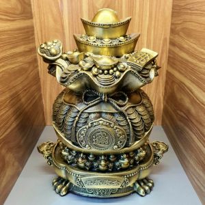 Bình tài lộc túi tiền đồ đồng phong thủy chiêu tài hút lộc - ĐĐPT225