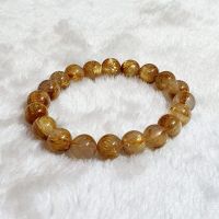 Vòng Tay Đá Thạch Anh Tóc Vàng Thiên Nhiên ( Bã Mía ) Size 10li - VTCT0039