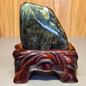 Đá xà cừ thiên nhiên (Hắc nguyệt quang) - Đá cảnh trưng bầy phong thủy - ĐXC117