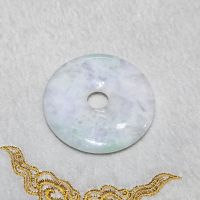 Đồng điếu ( Khấu bình an ) ngọc cẩm thạch A thiên nhiên bao kiểm định - DD1151