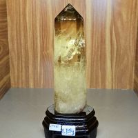 Trụ đá Thạch Anh Vàng thiên nhiên bao kiểm định hợp mệnh Kim, Thổ - TĐTA1200
