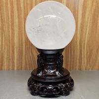 Quả Cầu Phong Thủy Đá Thạch Anh Trắng Thiên Nhiên ĐK:11,3cm - Hợp Mệnh kim, thủy - QCTAH142