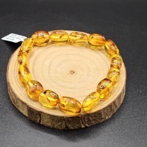 Vòng tay hổ phách Baltic vàng tươi tự nhiên - VHP1256