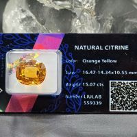 Mặt đá quý Cetrine facet thiên nhiên - Đã kiểm định - CT357