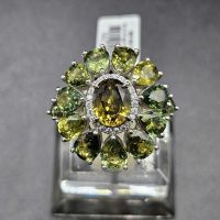 Nhẫn vàng nữ đá Sapphire thiên nhiên cao cấp - NVDQ1019