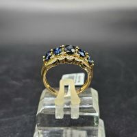 Nhẫn vàng nữ đá Sapphire thiên nhiên cao cấp - NVDQ157