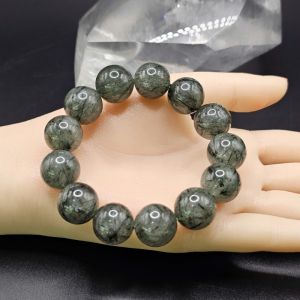 Vòng Tay Đá Thạch Anh Tóc Xanh Thiên Nhiên Size 15,5ly - VTCT555