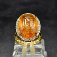 Nhẫn vàng nữ đá Sapphire thiên nhiên cao cấp - NVDQ229