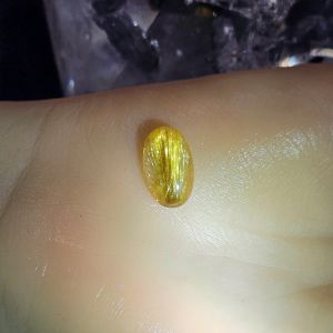 Mặt đá thạch anh tóc vàng - TAT602