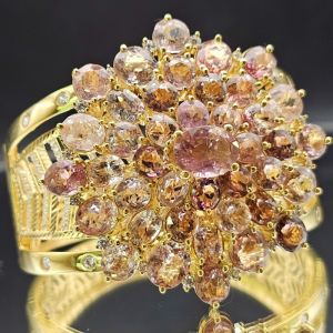 Lắc tay vàng cao cấp đính đá Tourmaline thiên nhiên cho nữ (VIP) - LTV341