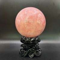 Quả Cầu Phong Thủy Đá Thạch Anh Hồng Thiên Nhiên ĐK:9,8cm - Hợp Mệnh Hỏa Thổ - QCTAH225