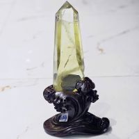 Trụ đá Thạch Anh Vàng (Cetrine) thiên nhiên bao kiểm định hợp mệnh Kim, Thổ - TĐTA405