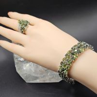 Bộ trang sức vàng đá quý Sapphire tự nhiên cao cấp (Lắc và Nhẫn) - NVDQ405