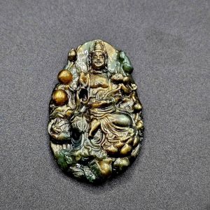 Tượng Đại Thế Chí đá quý Sapphire sao thiên nhiên (VIP) - TPT251