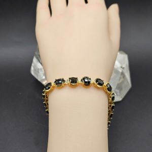 Lắc tay vàng đính đá Sapphire thiên nhiên cao cấp cho nữ - NVDQ1068