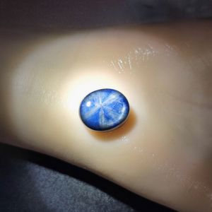 Mặt đá quý Sapphire xanh sao hoa thị cao cấp - SP339