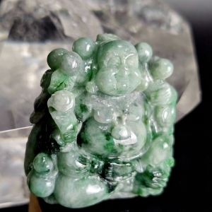 Tượng Phật Di Lặc đá quý Ngọc Cẩm Thạch Type A - DL1054