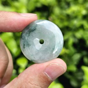 Đồng Điếu Khấu Bình An Ngọc Cẩm Thạch A Hoa Bay Thiên Nhiên - DD1056