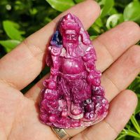Mặt Dây Chuyền Thần Tài Đá Ruby Tự Nhiên Chạm Khắc - 193 Carat - TTRB1221