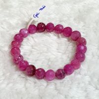 Vòng Tay Đá Ruby Thái Mài GiácThiên Nhiên 9ly - VTCT0020