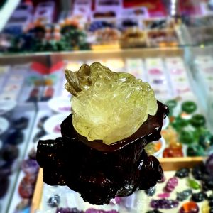 Cóc 3 Chân ( Thềm Thừ ) Đá Thạch Anh Vàng Thiên Nhiên  - CDCT0001