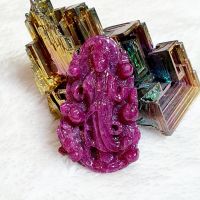 Tượng Quán Thế Âm Bồ Tát Cưỡi Rồng Đá Ruby Thiên Nhiên - MPCT41