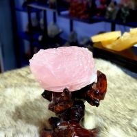 Cóc 3 Chân ( ThIềm Thừ ) Đá Thạch Anh Hồng Thiên Nhiên Cho Gia Chủ Mệnh Thổ, Hỏa - TTCT0002