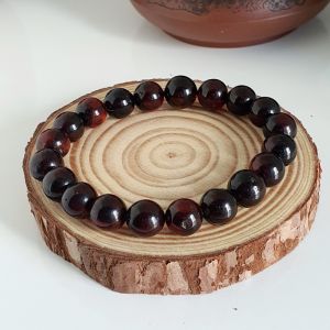 Vòng Hổ Phách Đỏ Huyết Baltic Thiên Nhiên - HP0006