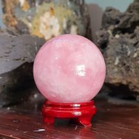Quả cầu Thạch Anh Hồng Thiên Nhiên Đường Kính 11cm QCCT0028