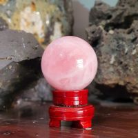 Quả cầu Thạch Anh Hồng Thiên Nhiên Đường Kính 8.1cm QCCT0029