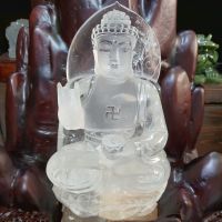 Tượng A Di Đà Đá Thạch Anh Trắng Thiên Nhiên Cao Cấp - ADĐ318