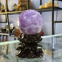 Quả Cầu Phong Thủy Đá Thạch Anh Tím Thiên Nhiên Size Nhỏ ĐK: 7.3cm - Hợp Mệnh Hỏa Thổ - QCTAT1035