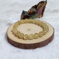 Vòng Tay Phong Thủy Đá Thạch Anh Tóc Vàng Thiên Nhiên Size Hạt 9ly - Hợp Mệnh Kim Thổ - TATV1223