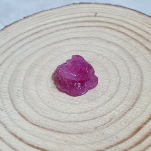 Mặt Thiềm Thừ ( Cóc 3 Chân ) Phong Thủy Đá Ruby Thiên Nhiên Bao Kiểm Định - ĐRB122