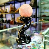 Quả Cầu Phong Thủy Đá Thạch Anh Hồng Thiên Nhiên ĐK:6,5cm - Hợp Mệnh Hỏa Thổ - QCTAH1035