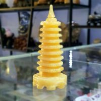 Tháp văn xương đá ngọc hoàng long 9 tầng hợp mệnh kim, thổ - TVX957