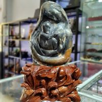 Tượng " Mẹ bồng con " đá mã nảo thiên nhiên món quà ý nghĩa tặng mẹ - MBC1131