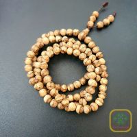 Chuỗi vòng trầm hương tốc bông núi rừng thiên nhiên 108 hạt 7ly - VTTH1106