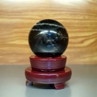 Quả Cầu Phong Thủy Thạch Anh Đen Thiên Nhiên Size ĐK: 8cm - Hợp Mệnh Thủy Mộc - QCTAĐ302